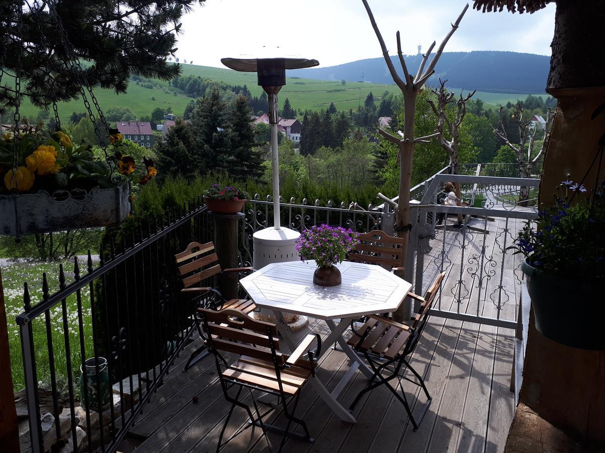 Ferienwohnung Aronia Garten Oberwiesenthal Exteriör bild